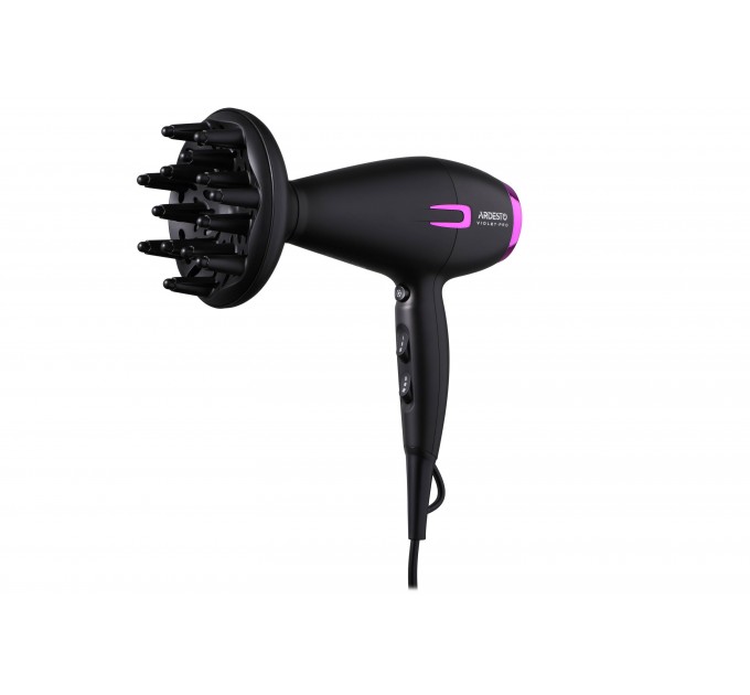 Фен ARDESTO Violet PRO HD-Y221PRO / 1750-2100Вт/2 скорости/ 3 темп.режима/диффузор/черный