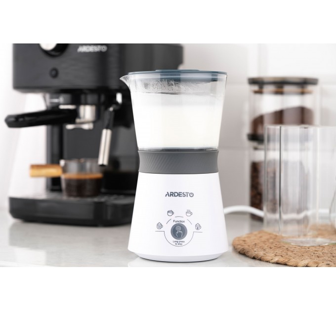 Спінювач-підігрівач ARDESTO 300Вт, ємність резервуару-330мл, білий