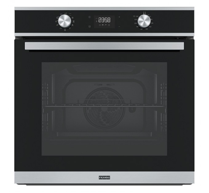 Духова шафа Franke електрична, 71л, піроліз, сенсорное упр, дисплей, таймер, чорний+нерж