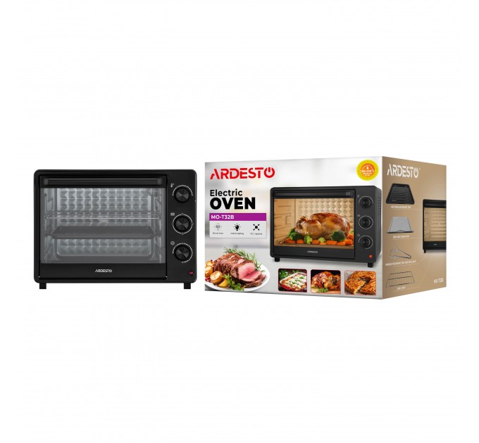 Піч електрична ARDESTO, 32л, 1525Вт, механіч., чорний