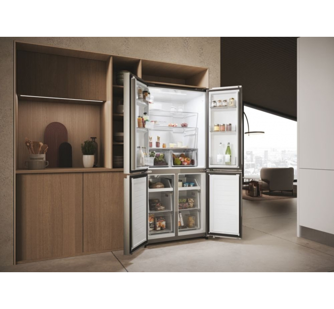 Холодильник Haier многодверный, 181.5x83.3х65, холод.отд.-311л, мороз.отд.-156л, 4дв., А+, NF, инв., дисплей, нерж