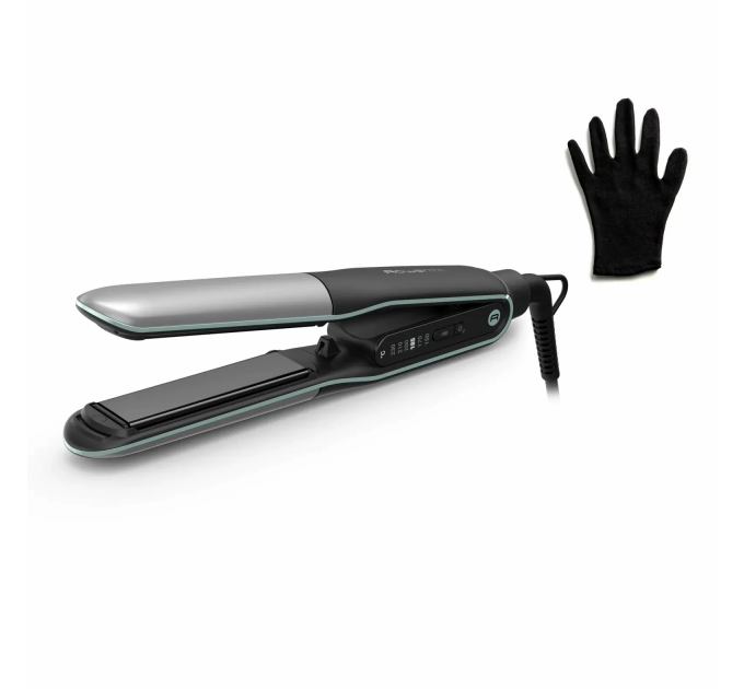 Випрямитель Rowenta Thermostyle, темп.режимов-5, 150-230С, дисплей, ионизация, керамика, титан, черно-серый
