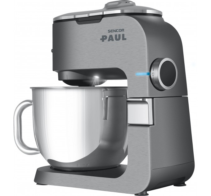 Кухонная машина Sencor Paul 1500Вт, чаша-металл, корпус-металл, насадок-20, метал