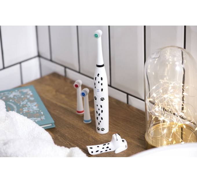 Щетка зубная электр. ARDESTO, ETB-003DOG для детей , 8.8т. колеб/мин, насадок-3, IPX6, белый