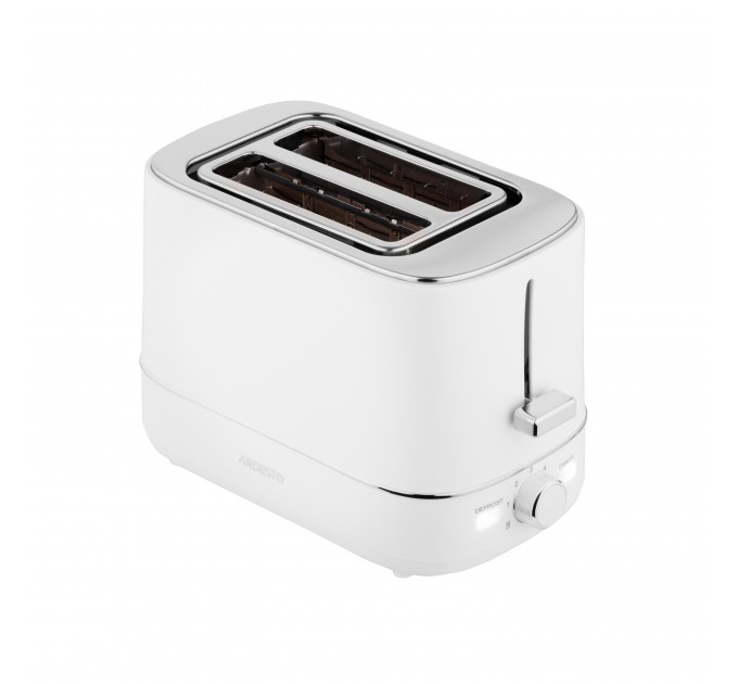Тостер ARDESTO Timeless Elegance, 800Вт, пластик, 2 слоти, білий