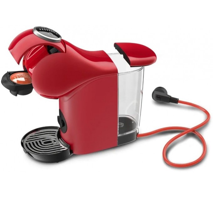 Кавоварка Krups капсульна Dolce Gusto Genio S Plus 0.8л, капсули, сенcорне керування, червоний