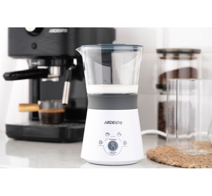 Спінювач-підігрівач ARDESTO 300Вт, ємність резервуару-330мл, білий