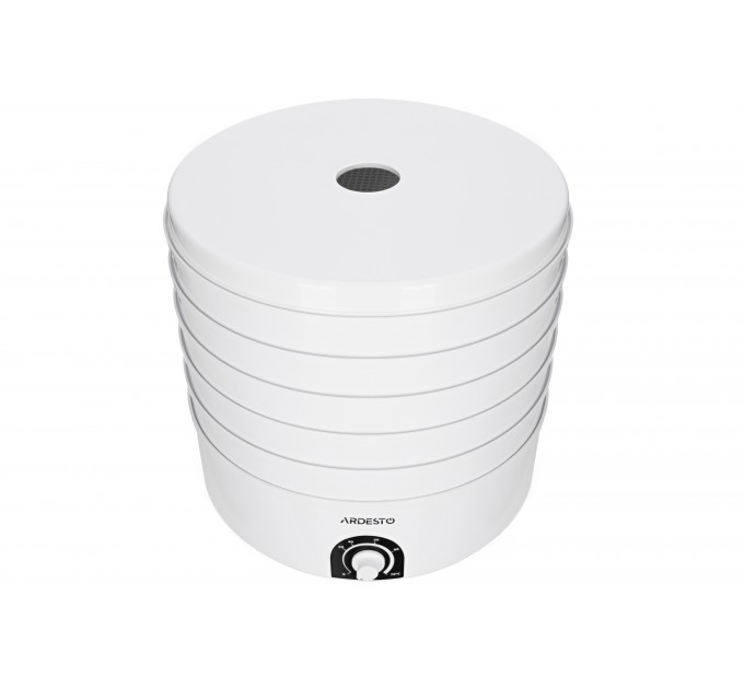 Сушка для продуктов ARDESTO FDB-5385, 520Вт, поддонов -5x4см, диаметр-38,5см, макс-70°С, рег.темп, пластик, белый