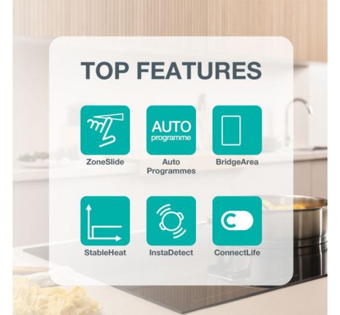 Варочная поверхность Gorenje индукционная, 60см, PowerBoost, SliderTouch, увеличенная площадь приготовления, черный