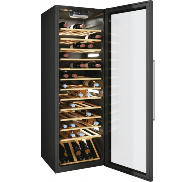 Холодильник Candy для вина, 146x49х55, холод.отд.-198л, зон - 1, бут-82, ST, дисплей, черный