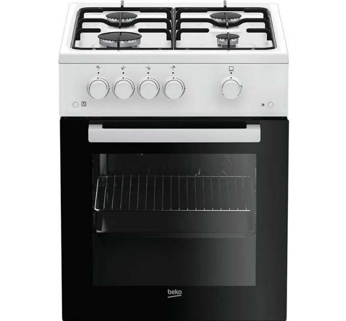 Плита Beko газовая, 55л, 50x60см, белый