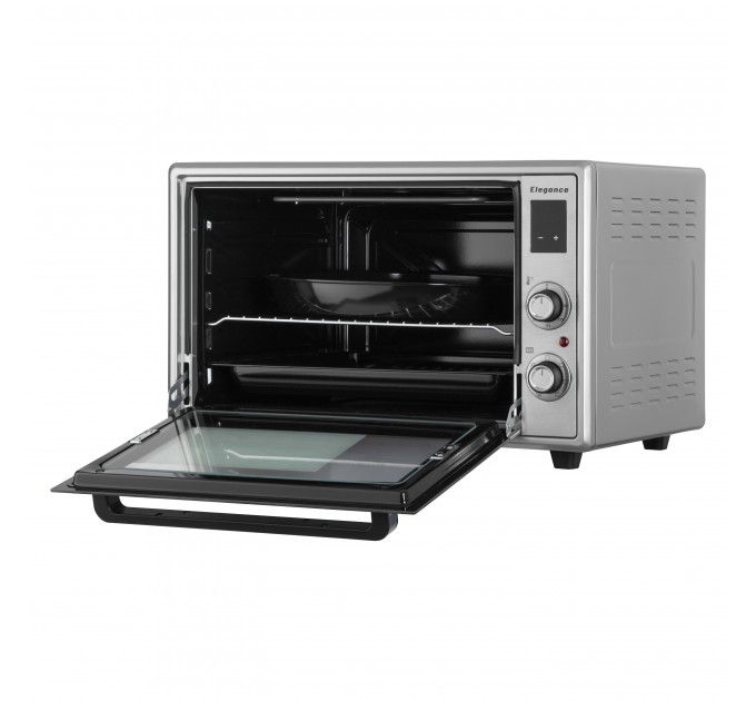 Піч електрична ARDESTO Elegance, 60л, 2000Вт, електр., конвекція, подвійне скло, рожен, сірий