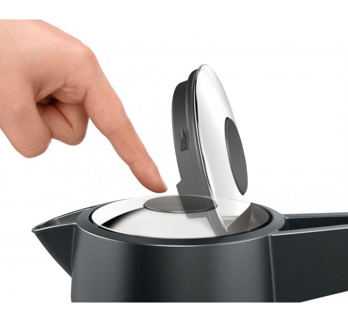 Электрочайник Bosch 1.7л, металл, серый