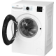 Пральна машина Beko фронтальна, 8кг, 1000, A, 55см, дисплей, інвертор, пара, білий
