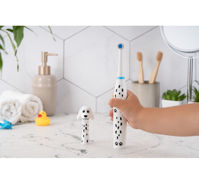 Щетка зубная электр. ARDESTO, ETB-003DOG для детей , 8.8т. колеб/мин, насадок-3, IPX6, белый