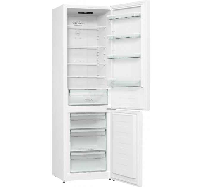 Холодильник с нижн. мороз. камерой Gorenje, 200х60х60см, 2 дв., 235(96)л, А++, NoFrost+, Зона св-ти, белый