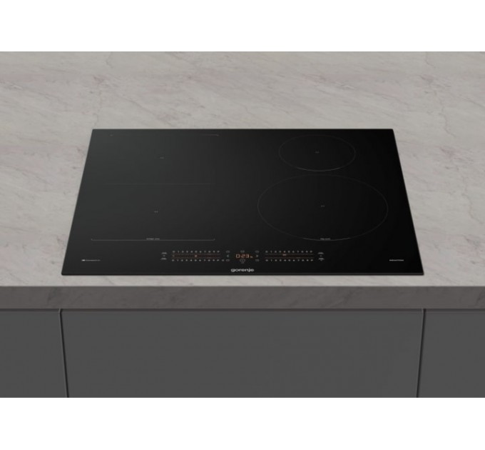 Варочная поверхность Gorenje индукционная, 60см, PowerBoost, SliderTouch, увеличенная площадь приготовления, черный