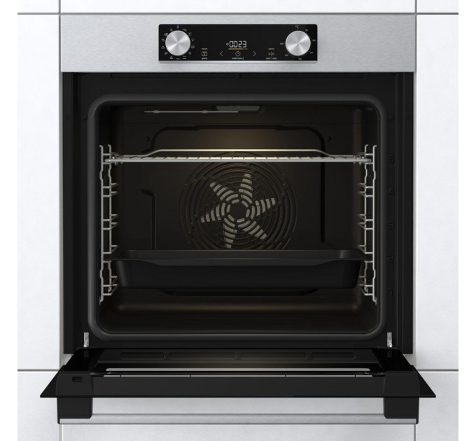 Духова шафа Gorenje електрична, 77л, A+, дисплей, нерж