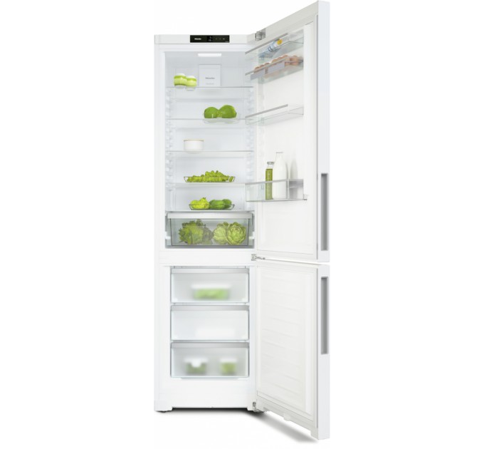 Холодильник Miele KFN 4395 DD ws з нижн. мороз., 201.5x60х65.4, холод.відд.-268л, мороз.відд.-103л, 2дв., А+, NF, білий