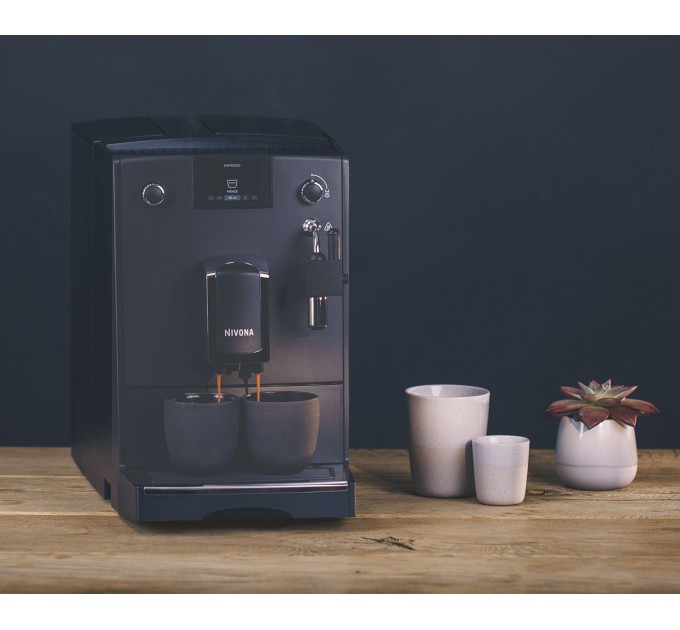 Кофемашина Nivona CafeRomatica 2.2л, зерно + молоко, авторецептов - 5, черный