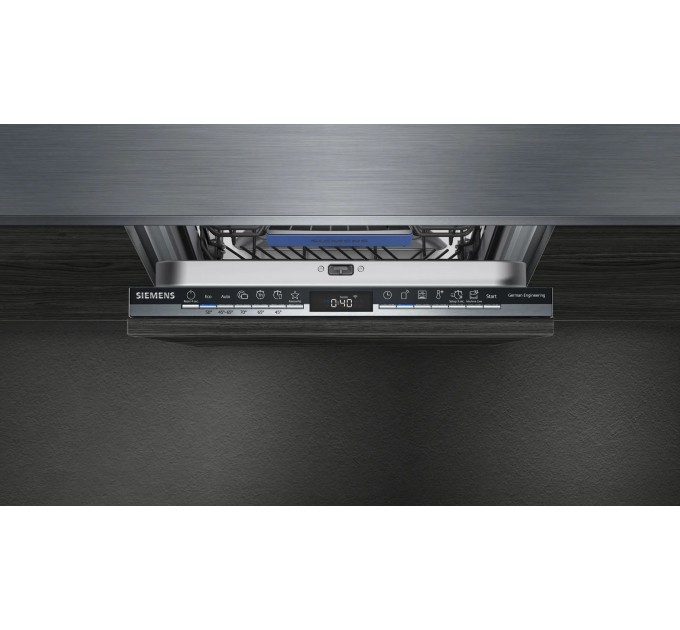 Посудомоечная машина Siemens встраиваемая, 9компл., A+, 45см, дисплей, 3я корзина, белый
