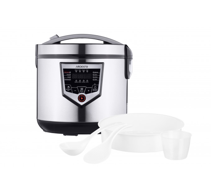 Мультиварка ARDESTO, 860Вт, чаша-4л, электронное управл., платик, серый