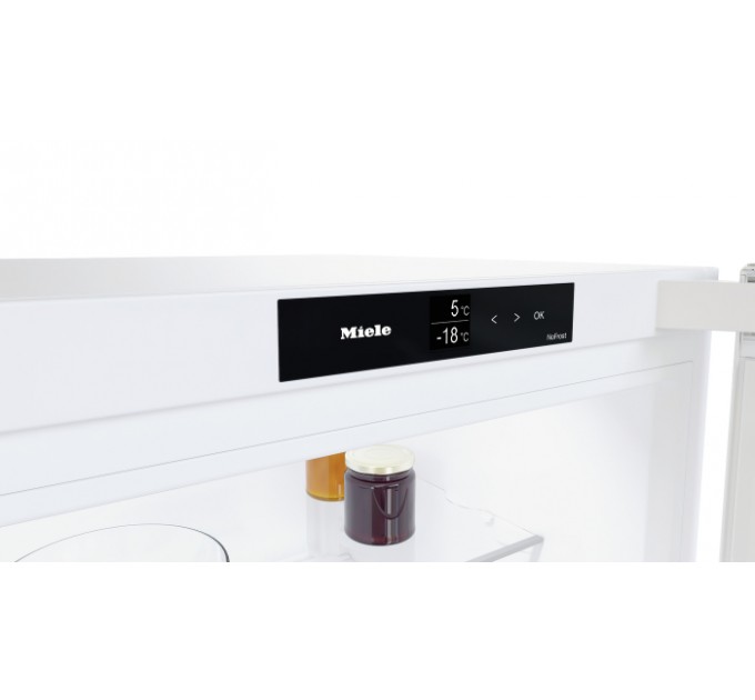 Холодильник Miele KFN 4395 DD ws з нижн. мороз., 201.5x60х65.4, холод.відд.-268л, мороз.відд.-103л, 2дв., А+, NF, білий