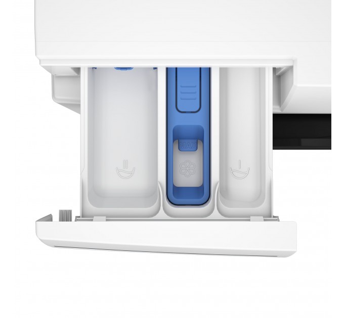 Стиральная машина Beko фронтальная, 8кг, 1400, A+++, 55см, дисплей, инвертор, пар, белый