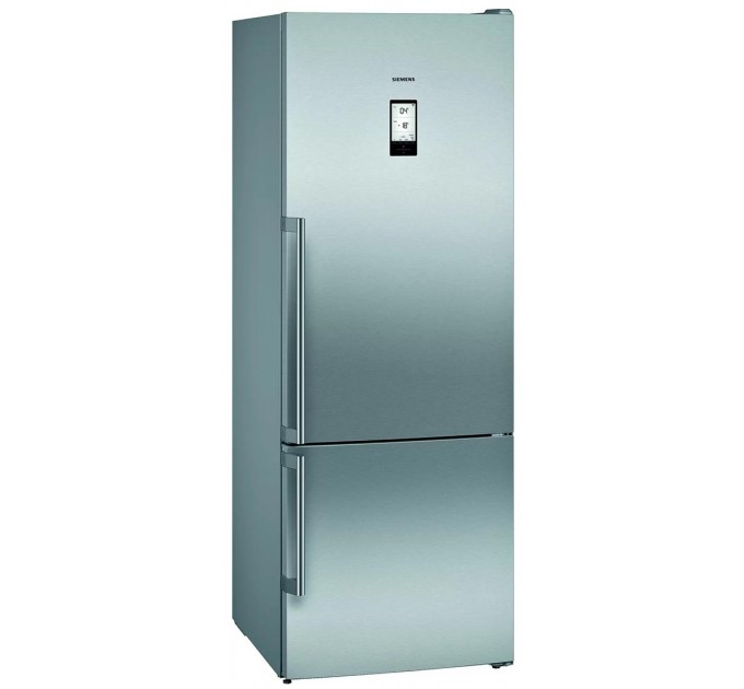 Холодильник Siemens з нижн. мороз., 192x70х80, холод.відд.-400л, мороз.відд.-105л, 2дв., А++, NF, дисплей, нерж