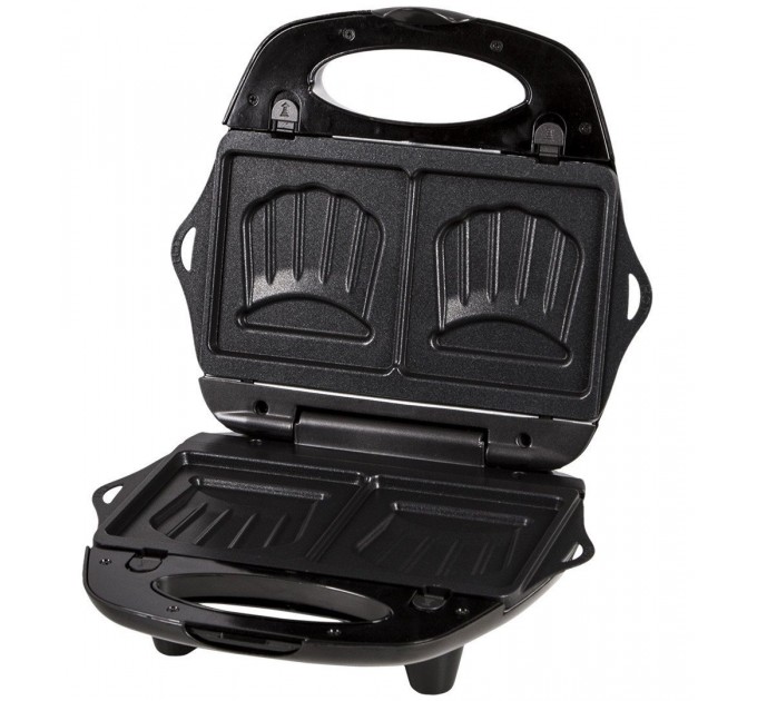 Мультимейкер Tefal Break time 700Вт, тефлон, 3 пластини, корпус-пластик, чорно-сріблястий