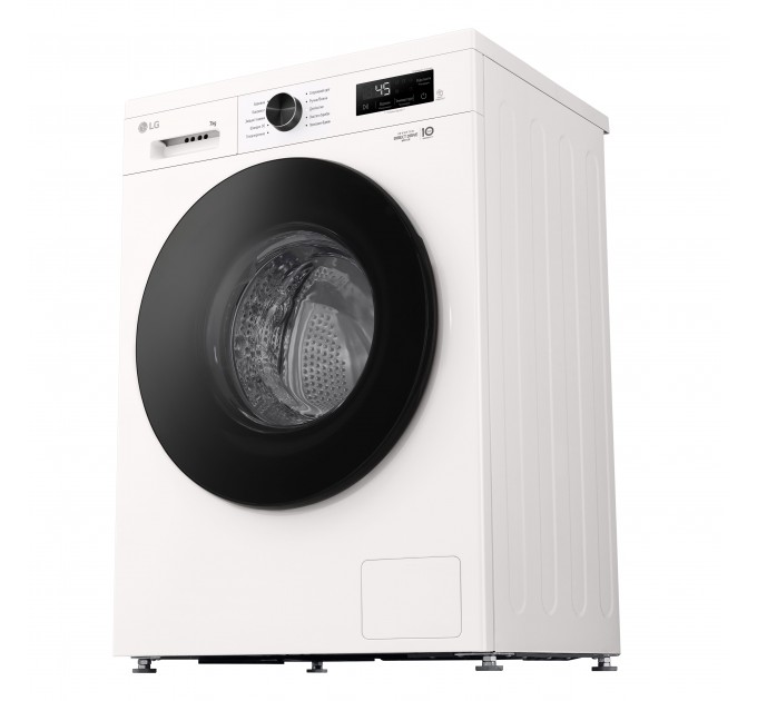 Стиральная машина LG фронтальная, 7кг, 1200, A+++, 44см, дисплей, пар, инвертор, белый