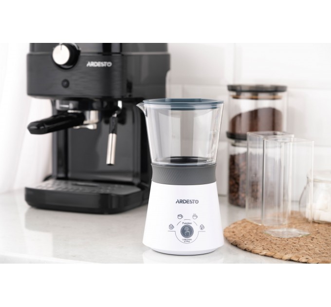 Спінювач-підігрівач ARDESTO 300Вт, ємність резервуару-330мл, білий