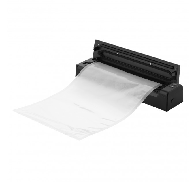 Вакууматор ARDESTO для пакетов та рулонов, 110Вт, 28см, электронное, + 1 рулон, пластик, чёрный