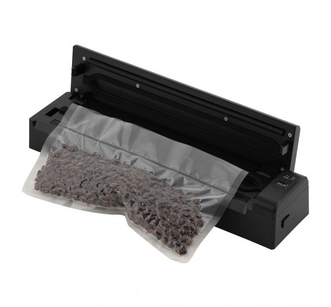 Вакууматор ARDESTO для пакетов та рулонов, 110Вт, 28см, электронное, + 1 рулон, пластик, чёрный