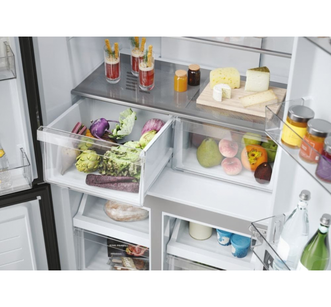 Холодильник Haier многодверный, 181.5x83.3х65, холод.отд.-311л, мороз.отд.-156л, 4дв., А+, NF, инв., дисплей, нерж