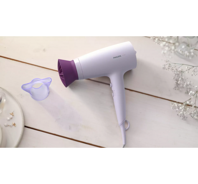 Фен Philips 3000 Series, 2100Вт, режимов-3, хол. обдув, лиловый