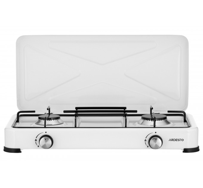 Плитка настільна ARDESTO газова, тип газу LPG, конфорок - 2, білий