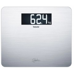 Весы Beurer напольные, 200кг, толщина 8мм, аnti-fingerprint, AAAx3 в компл, стекло/сталь, серый