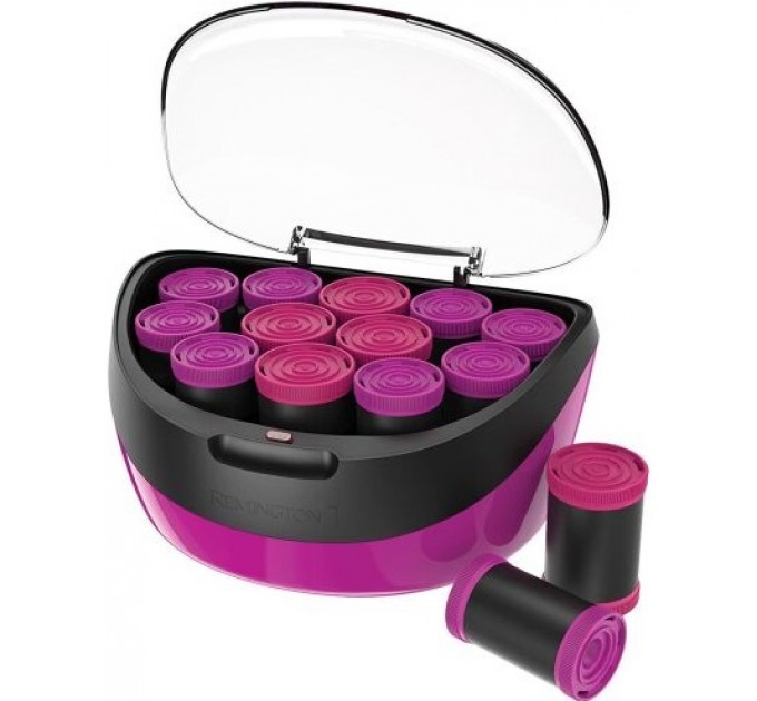 Бигуди термо Remington Jumbo Curls, 600Вт, D-36, 41mm, 12шт, ионизация, кондиционирование, розовый