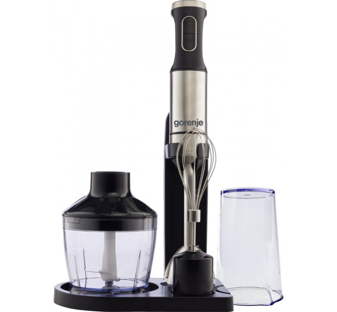 Блендер Gorenje погружной 1000Вт, 3в1, чаша-600мл, нерж