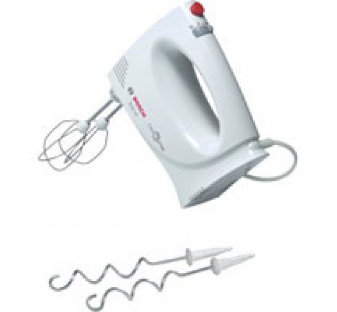 Міксер Bosch MFQ3010 - 300 Вт, 2 швидкості, крюки+вінчики, білий