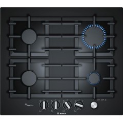 Варочная поверхность Bosch газ на стекле, 60см, чугун, черный