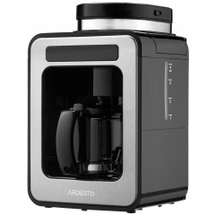 Кофеварка ARDESTO Steel Collection капельная 0.5л, зерно + молотый, дисплей, серебристо-черный