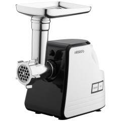 М'ясорубка ARDESTO, 2300Вт, продук.-2.2кг/хв, 4 решітки + для ковб., кеббе, насадка для томатів, пластик, біло-чорний