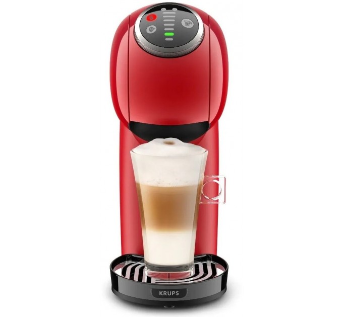 Кавоварка Krups капсульна Dolce Gusto Genio S Plus 0.8л, капсули, сенcорне керування, червоний