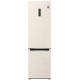 Холодильник LG з нижн. мороз., 203x60х68, холод.відд.-277л, мороз.відд.-107л, 2дв., E, NF, інв., диспл зовн., зона св-ті, бежевий