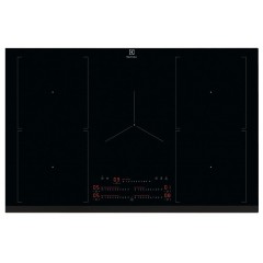 Варочная поверхность Electrolux индукционная, 80см, расширенная зона, Hob2Hood, черный