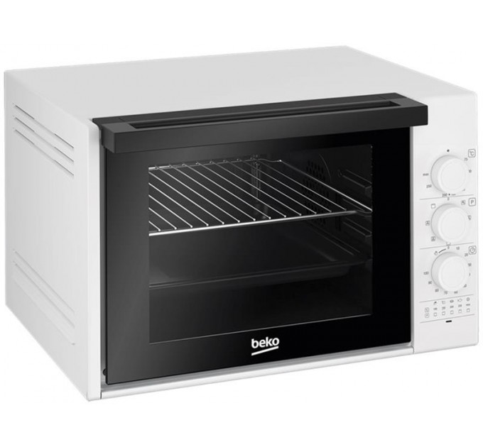 Піч електрична Beko, 30л, 1850Вт, механіч., гриль, конвекція, розморожування, біла