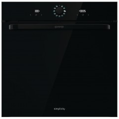 Духовой шкаф Gorenje электрический, 77л, A, пар, дисплей, макс.темпер.-300, черный