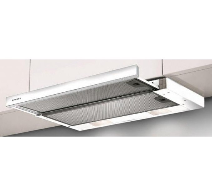 Вытяжка Faber телескопическая, 50см, 701м.куб/ч, Flexa Ng Hip W A50, белый